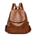 Barrel Kangaroo Women's Bag 2025 New genuine goods Women's Large Capacity Soft Leather Backpack Simple Fashion Travel Bag