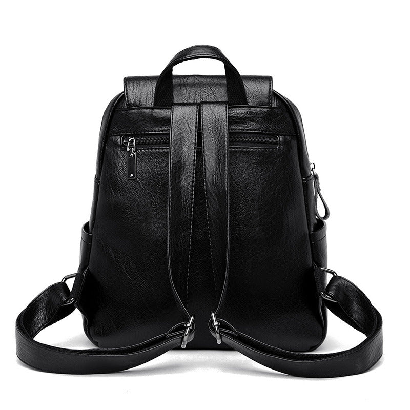 Barrel Kangaroo Women's Bag 2025 New genuine goods Women's Large Capacity Soft Leather Backpack Simple Fashion Travel Bag