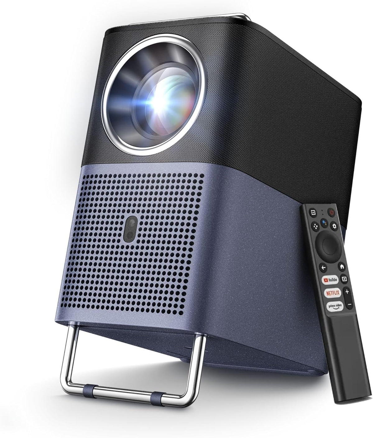 TCL A1s Vidéoprojecteur 4K Supporté, Projecteur Home Cinéma Natif 1080P, 600 ISO Lumens, Smart Google TV Intégrée, Auto Focus & Keystone, WiFi 5G, Bluetooth 5.1