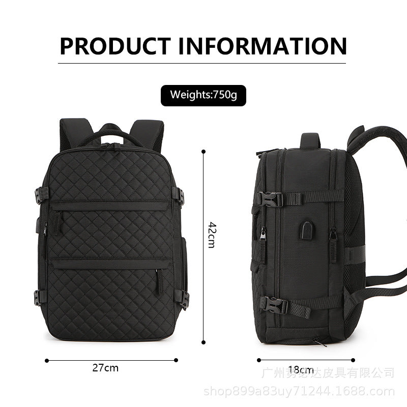 Cross-Border Trade Mommy Bag, Baby Care Bag for Outings, Extra-Large Capacity Backpack with Box-Style Opening, 2024 New Model