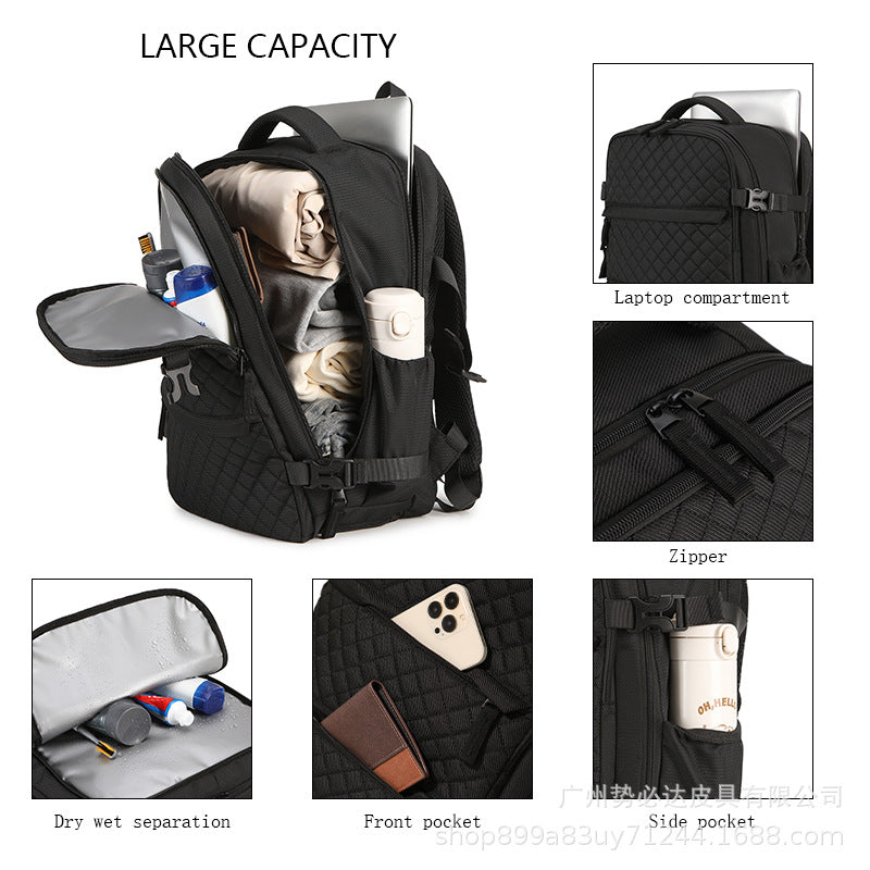 Cross-Border Trade Mommy Bag, Baby Care Bag for Outings, Extra-Large Capacity Backpack with Box-Style Opening, 2024 New Model