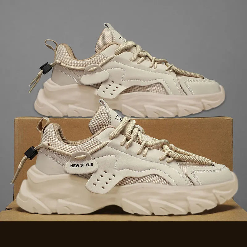 Chaussures pour hommes respirant à semelles épaisses espadrilles décontractées en plein air course quatre saisons nouveau Tennis hommes semelles souples confort hommes baskets