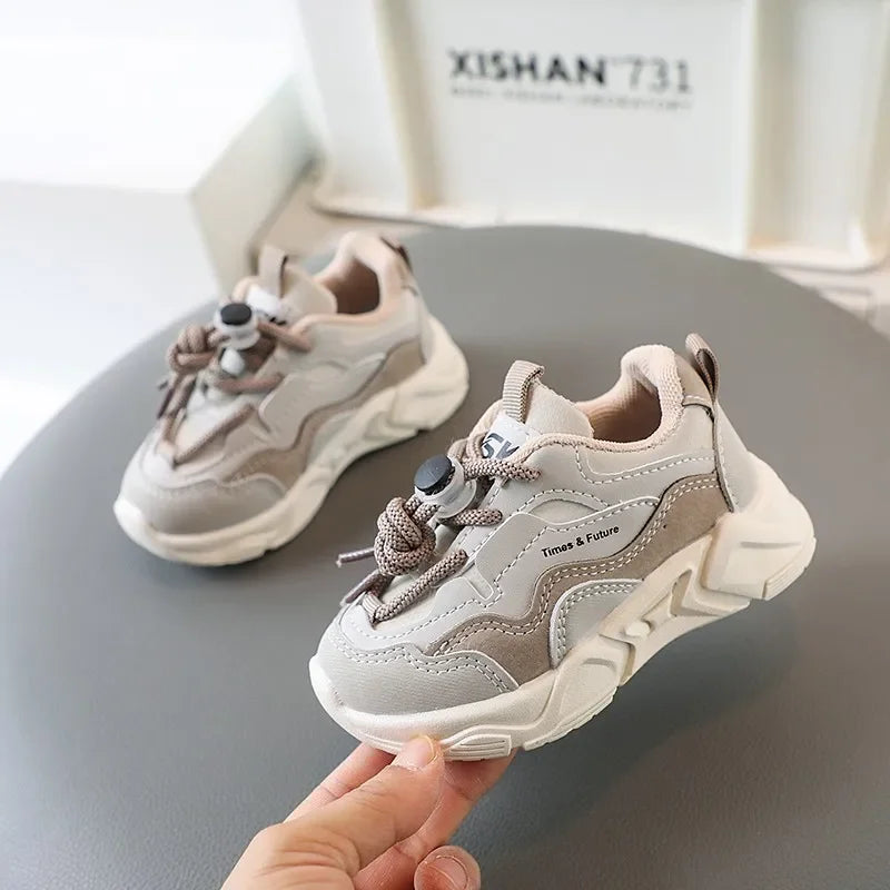 Chaussures de sport décontractées pour garçons et filles, baskets pour tout-petits, chaussures de course pour petits enfants, coordonnantes, à lacets, classiques, nouvelle tendance, chaudes, 21-30