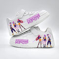 Chaussures décontractées pour enfants, nouvelle conception KPOP, baskets blanches pour garçons et filles, antidérapantes, respirantes, pour l'extérieur