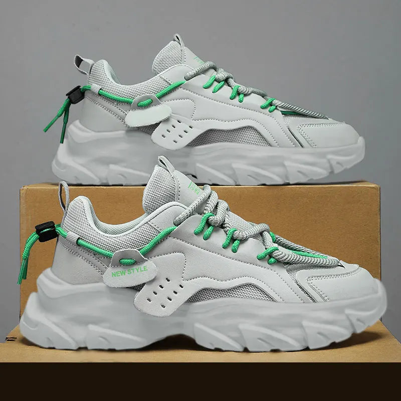 Chaussures pour hommes respirant à semelles épaisses espadrilles décontractées en plein air course quatre saisons nouveau Tennis hommes semelles souples confort hommes baskets