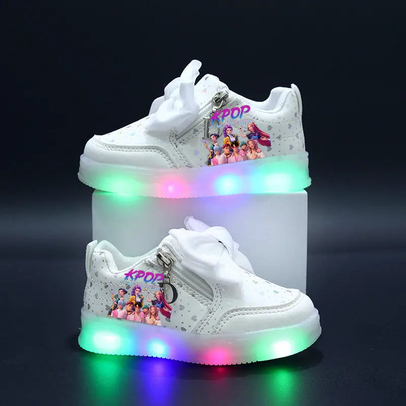 Chaussures LED pour enfants, baskets lumineuses pour garçons et filles, baskets pour enfants avec semelle lumineuse, chaussures de course