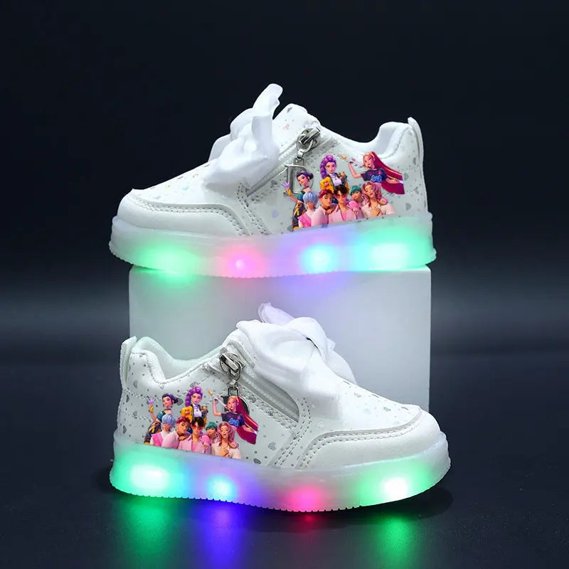 Chaussures LED pour enfants, baskets lumineuses pour garçons et filles, baskets pour enfants avec semelle lumineuse, chaussures de course