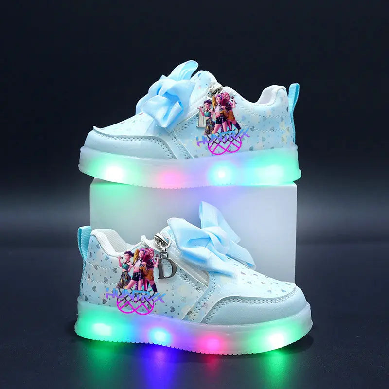 Chaussures LED pour enfants, baskets lumineuses pour garçons et filles, baskets pour enfants avec semelle lumineuse, chaussures de course