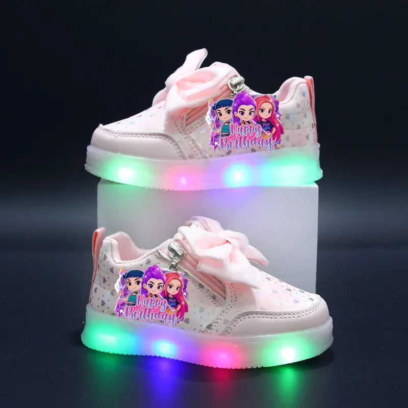 Chaussures LED pour enfants, baskets lumineuses pour garçons et filles, baskets pour enfants avec semelle lumineuse, chaussures de course